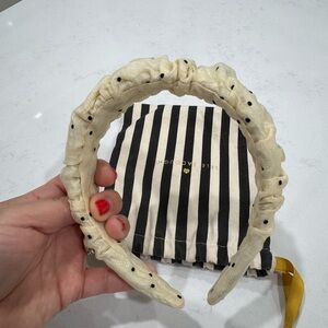 Lele Sadoughi Cream and Black Hair Accessory